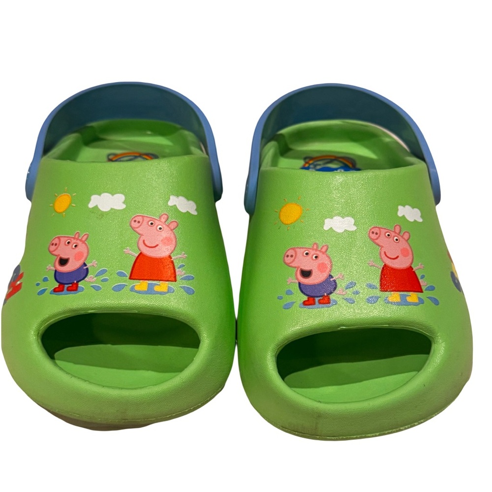 Peppa Pig Park kids size 9 Slides Clogs